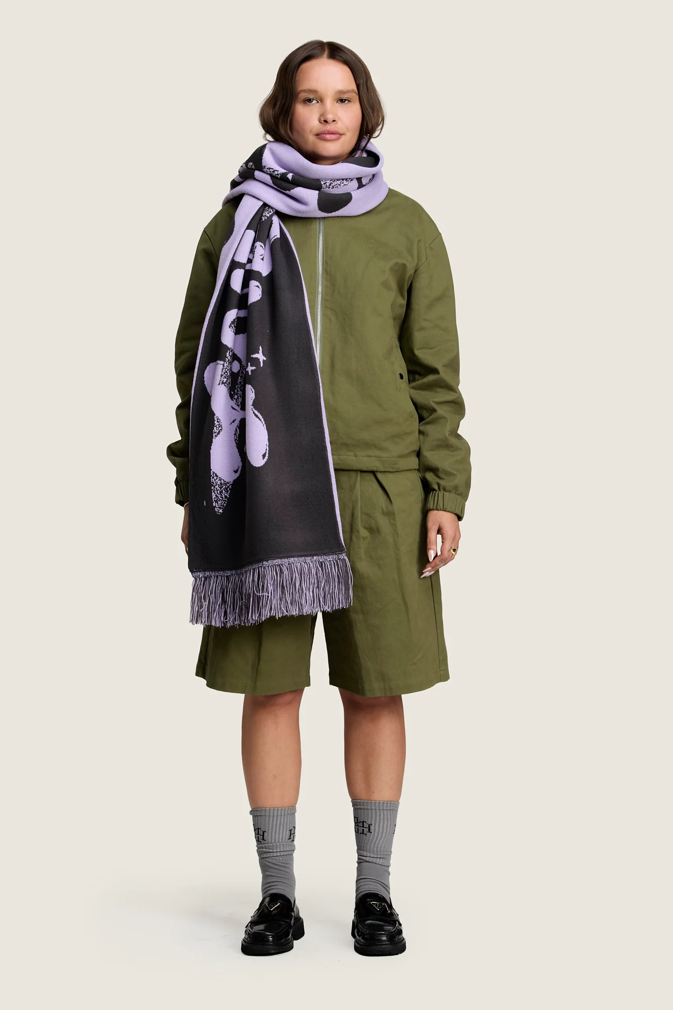 A Space For Everyone Scarf - Dark Violet - Image 3