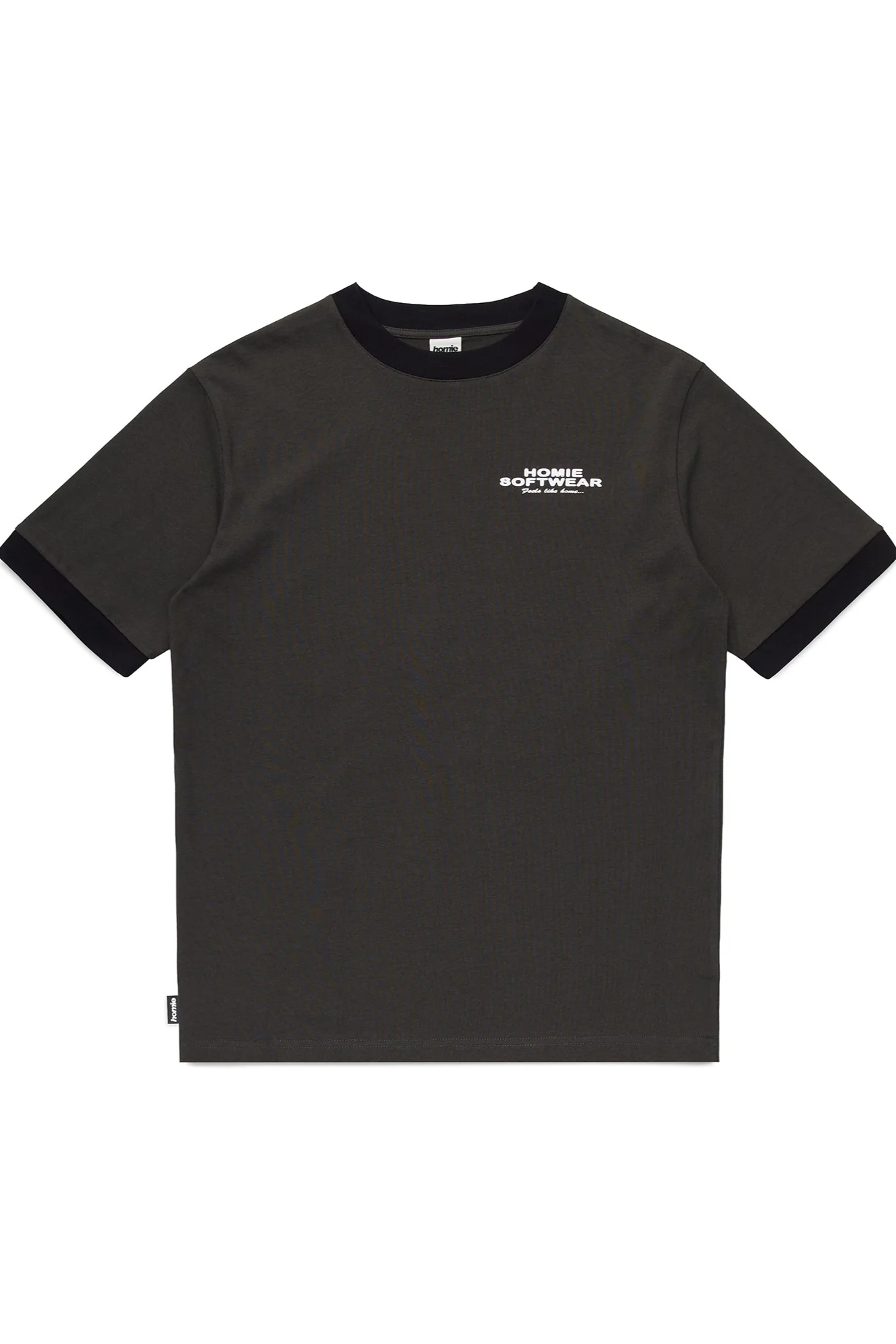 Soft-Wear Ringer Tee - Coal - Image 5