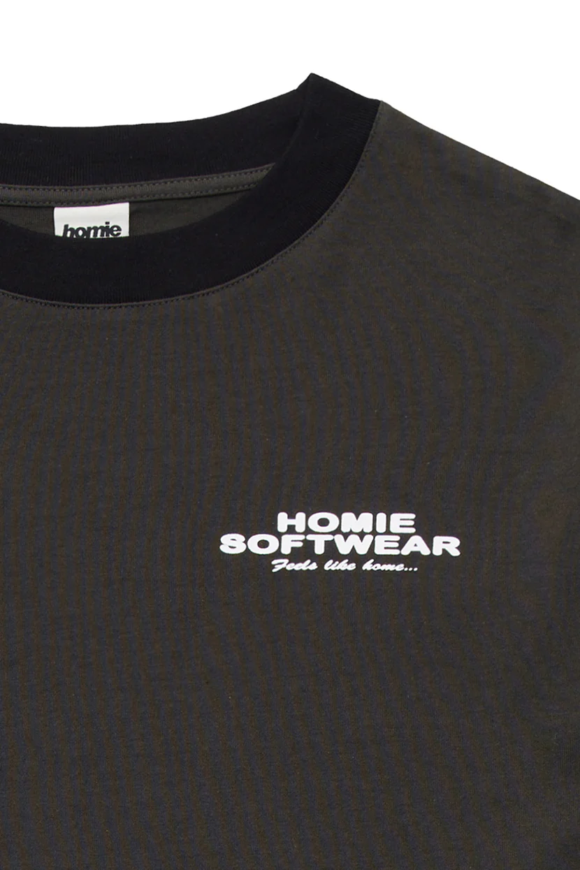 Soft-Wear Ringer Tee - Coal - Image 6