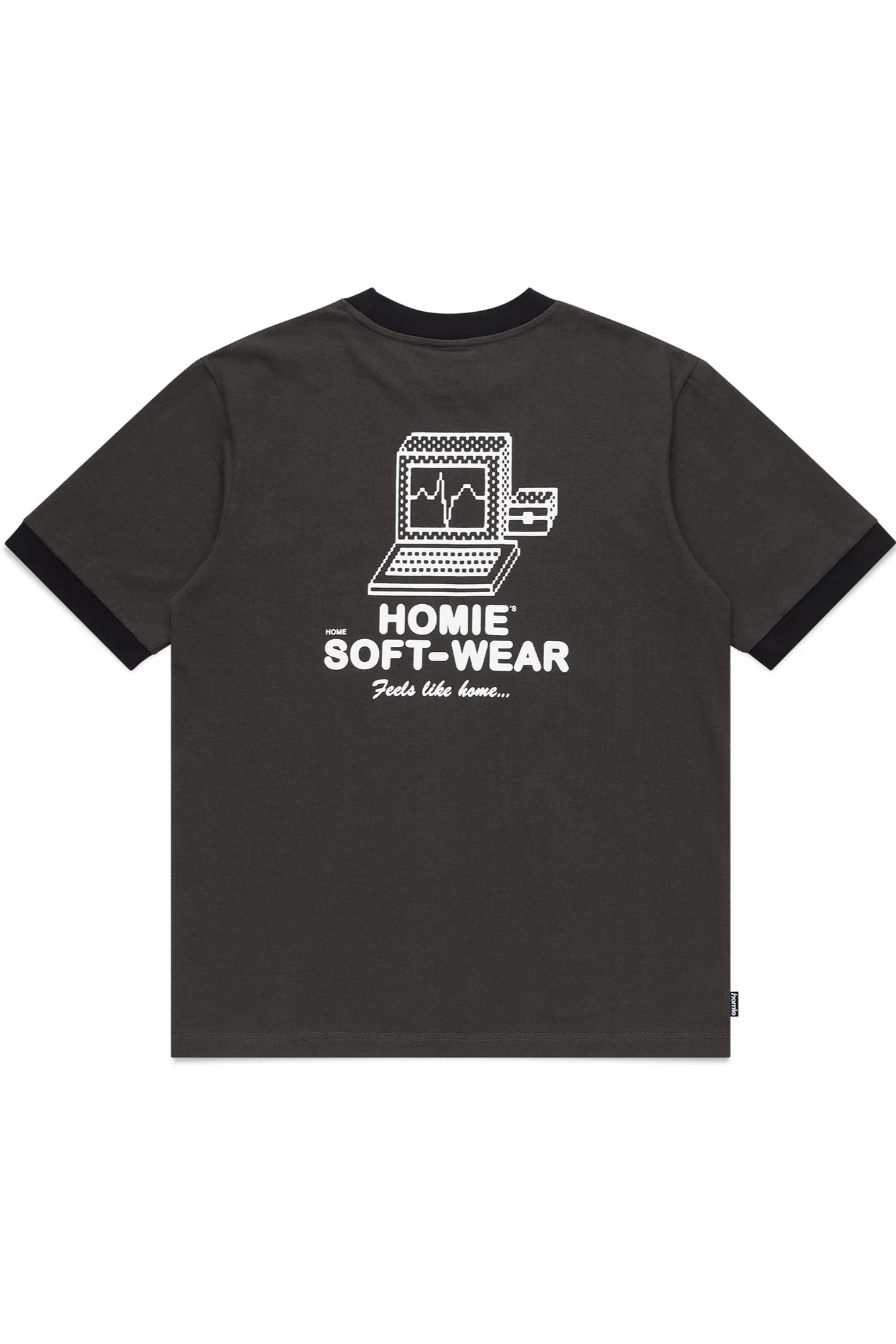 Soft-Wear Ringer Tee - Coal - Image 7