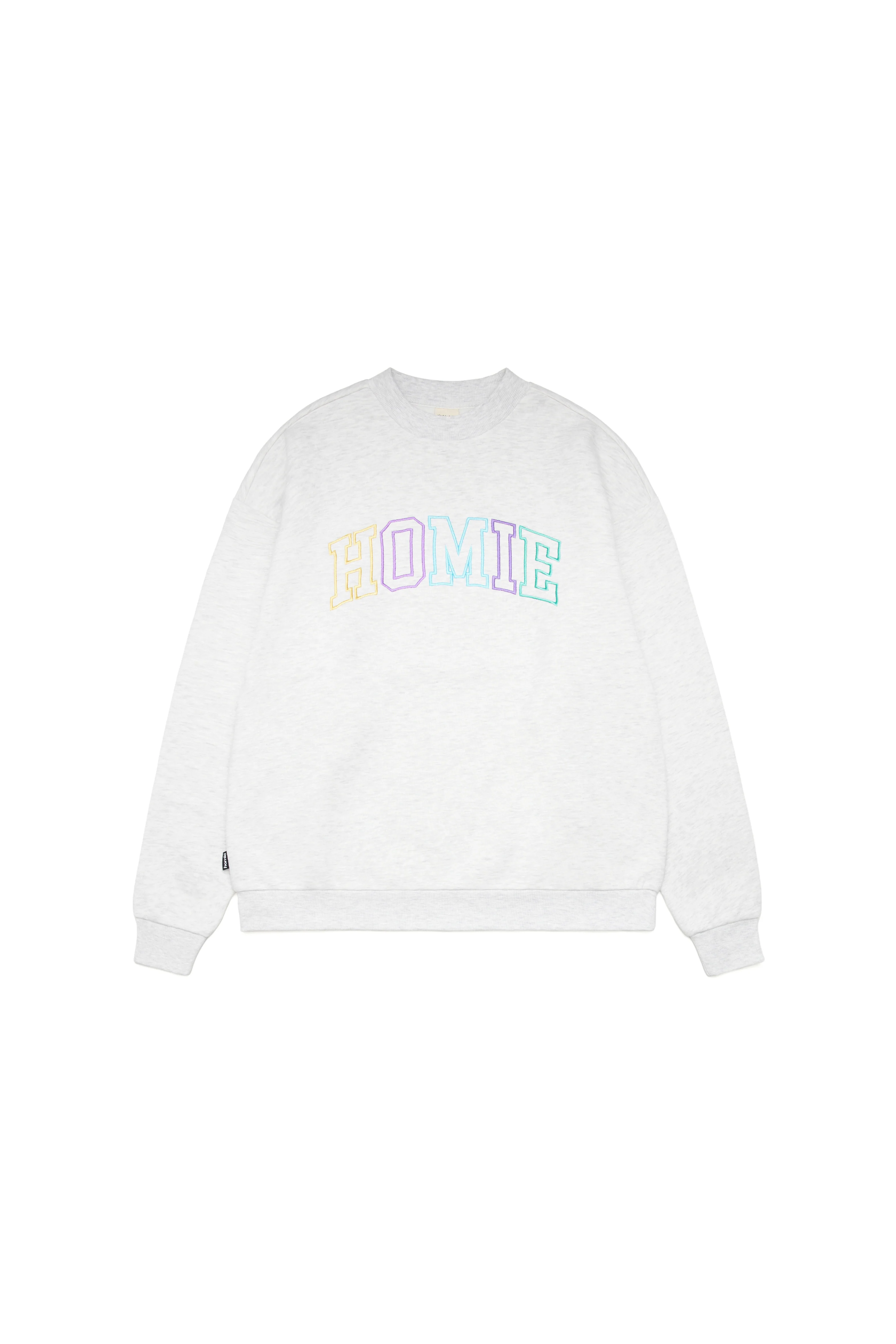College Crewneck - White Marle - Image 3