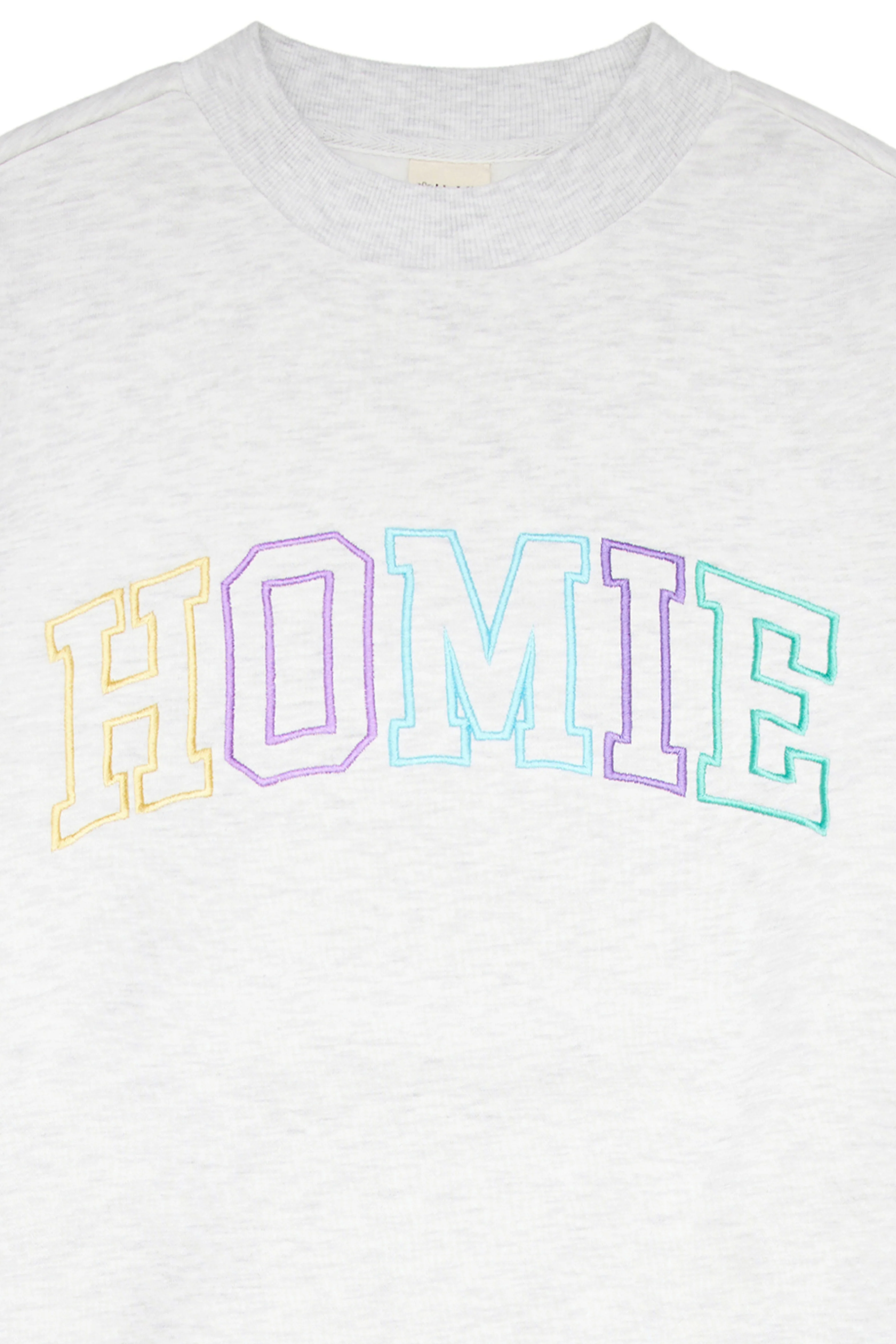 College Crewneck - White Marle - Image 5