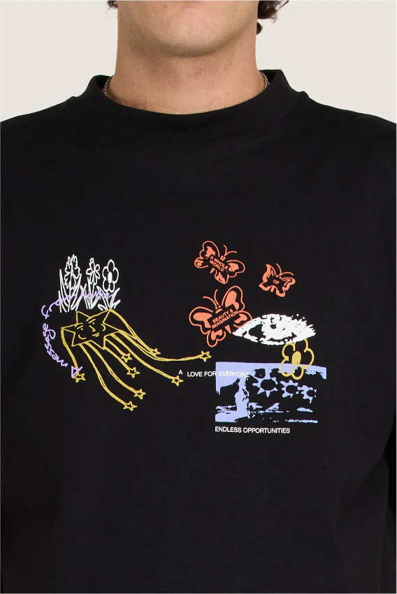 Message Tee - Black - Image 5