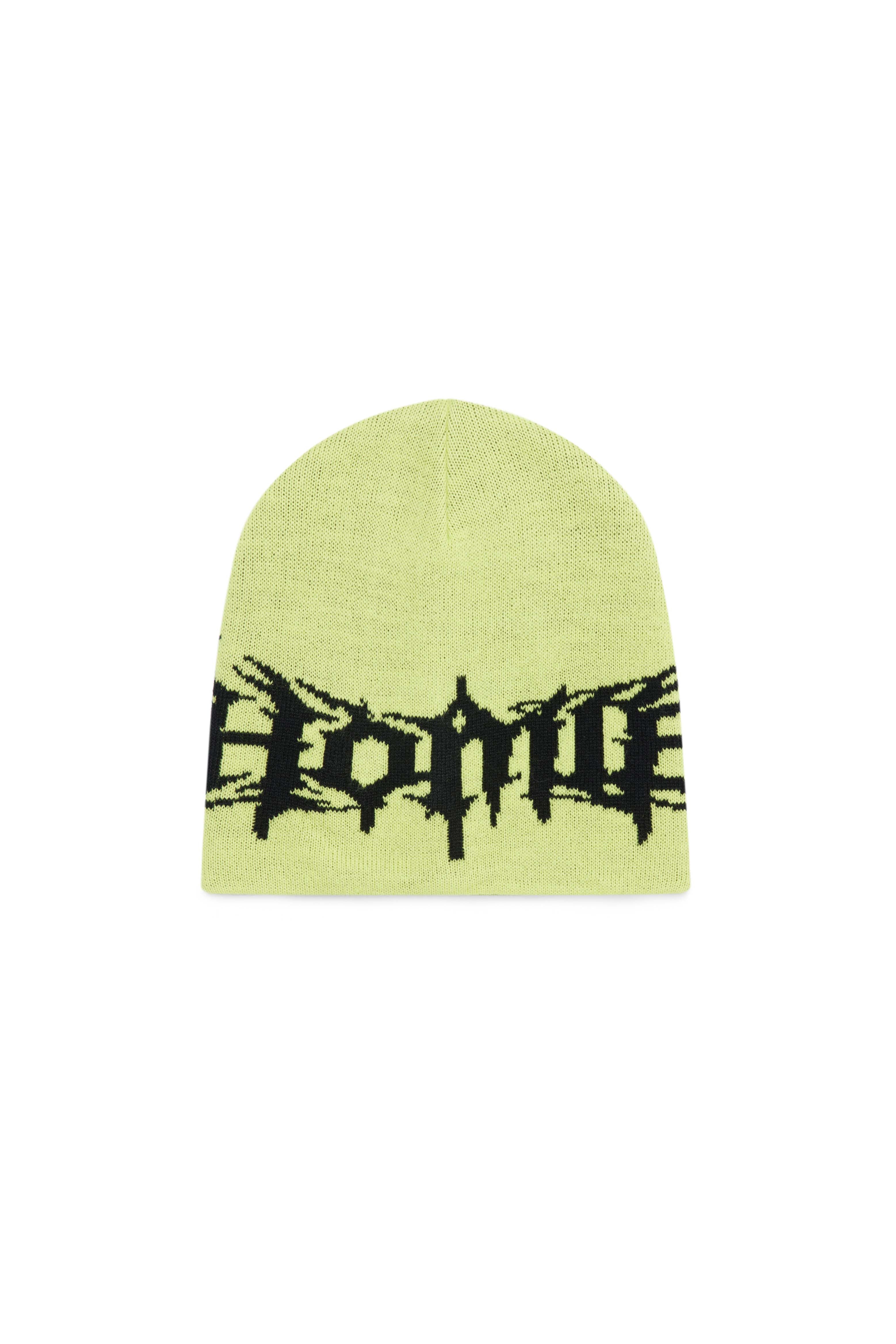 Gothic Beanie - Neon Green - Image 4