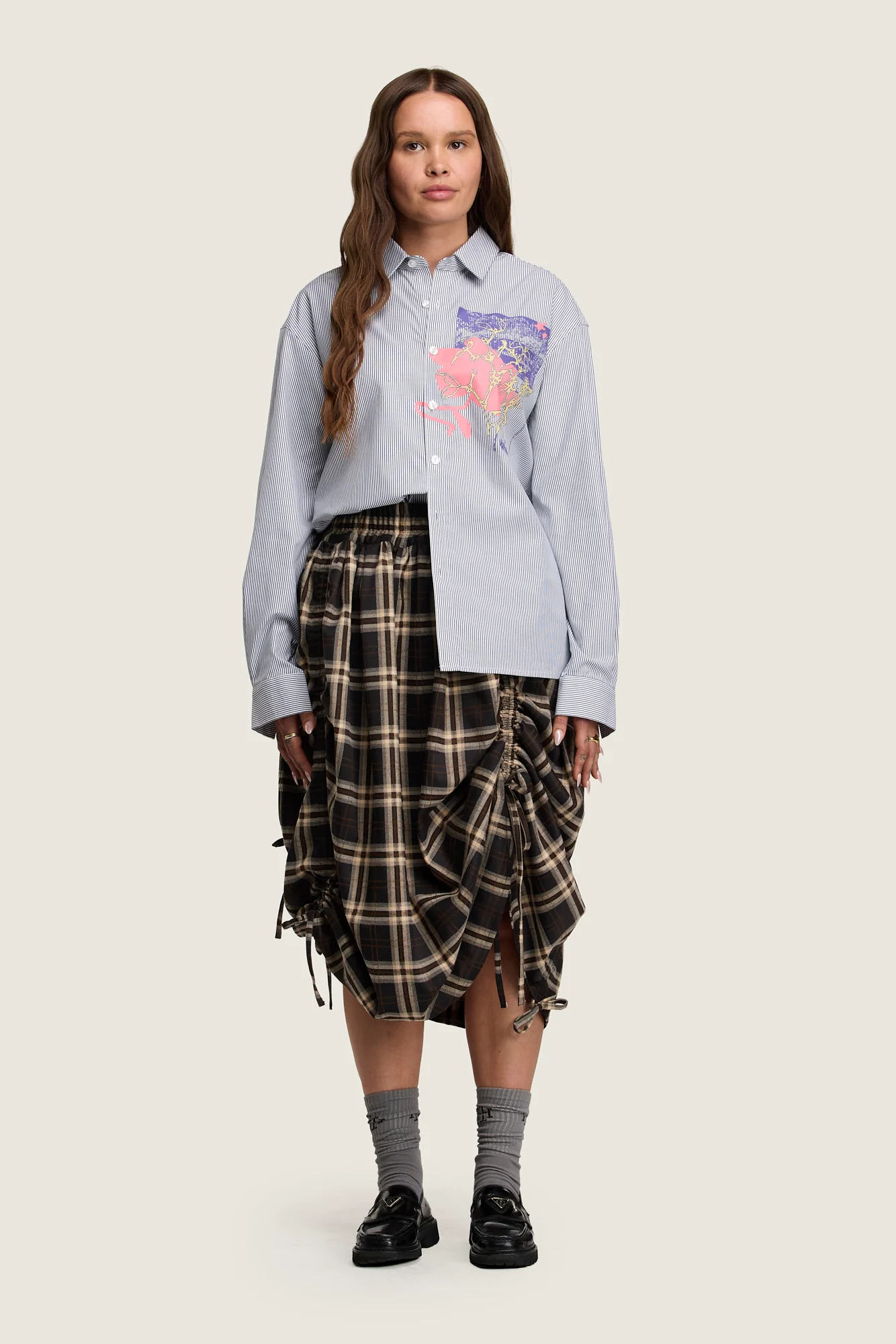Growing Patterns Oxford Shirt - Cotton Stripe Poplin - Image 3