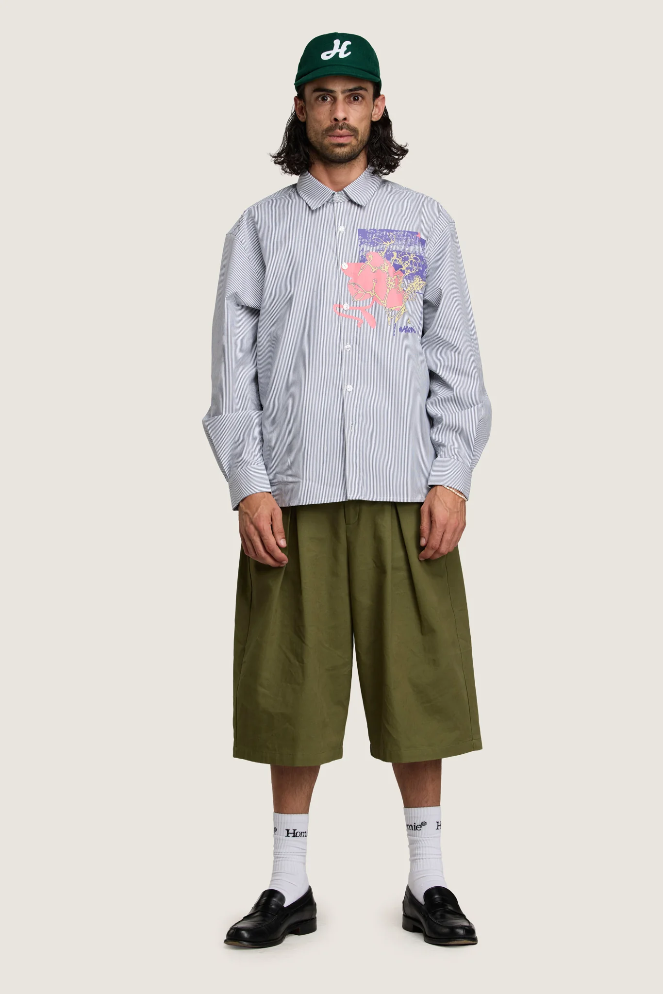 Growing Patterns Oxford Shirt - Cotton Stripe Poplin - Image 5
