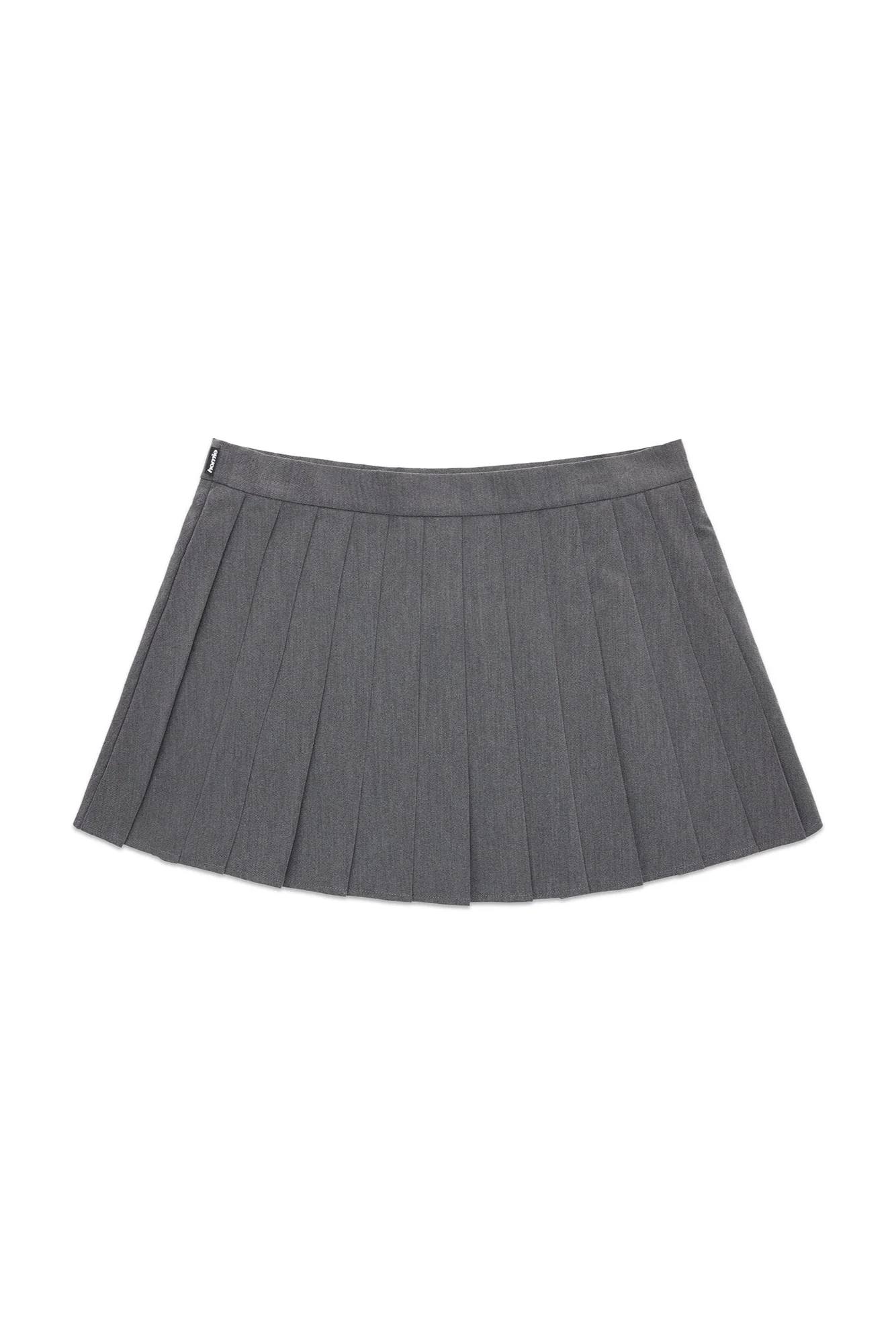 Heather Mini Skirt - Charcoal - Image 6