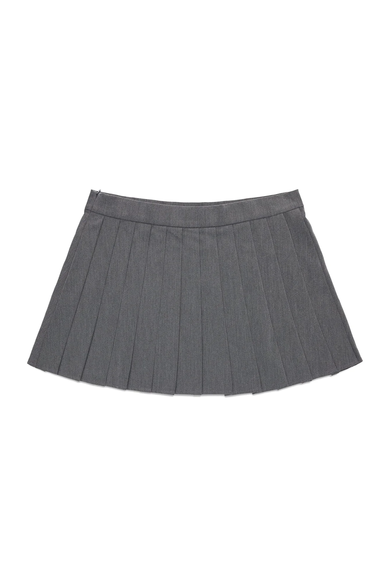 Heather Mini Skirt - Charcoal - Image 7