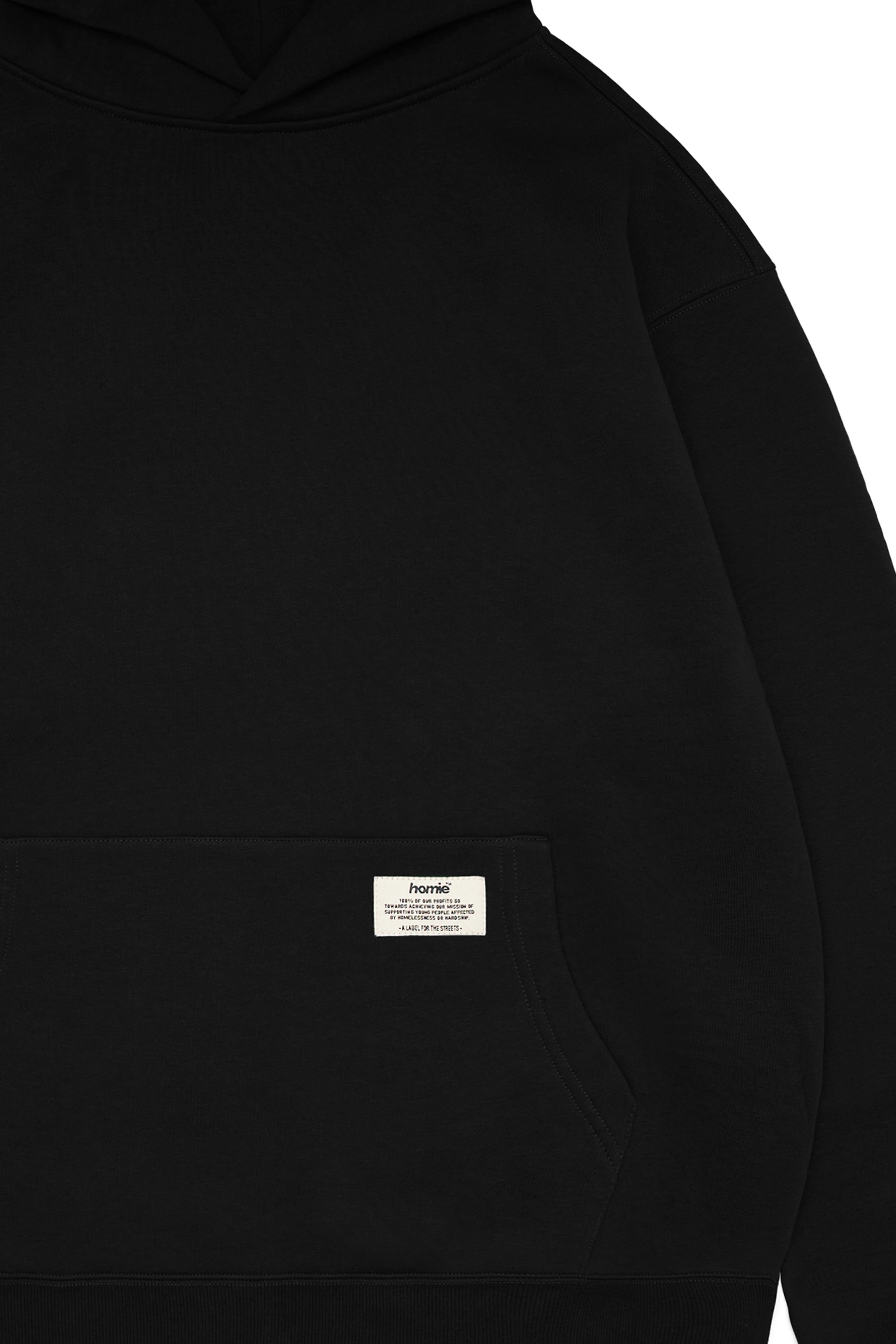 Heavy Weight Hoodie - Black - Image 5