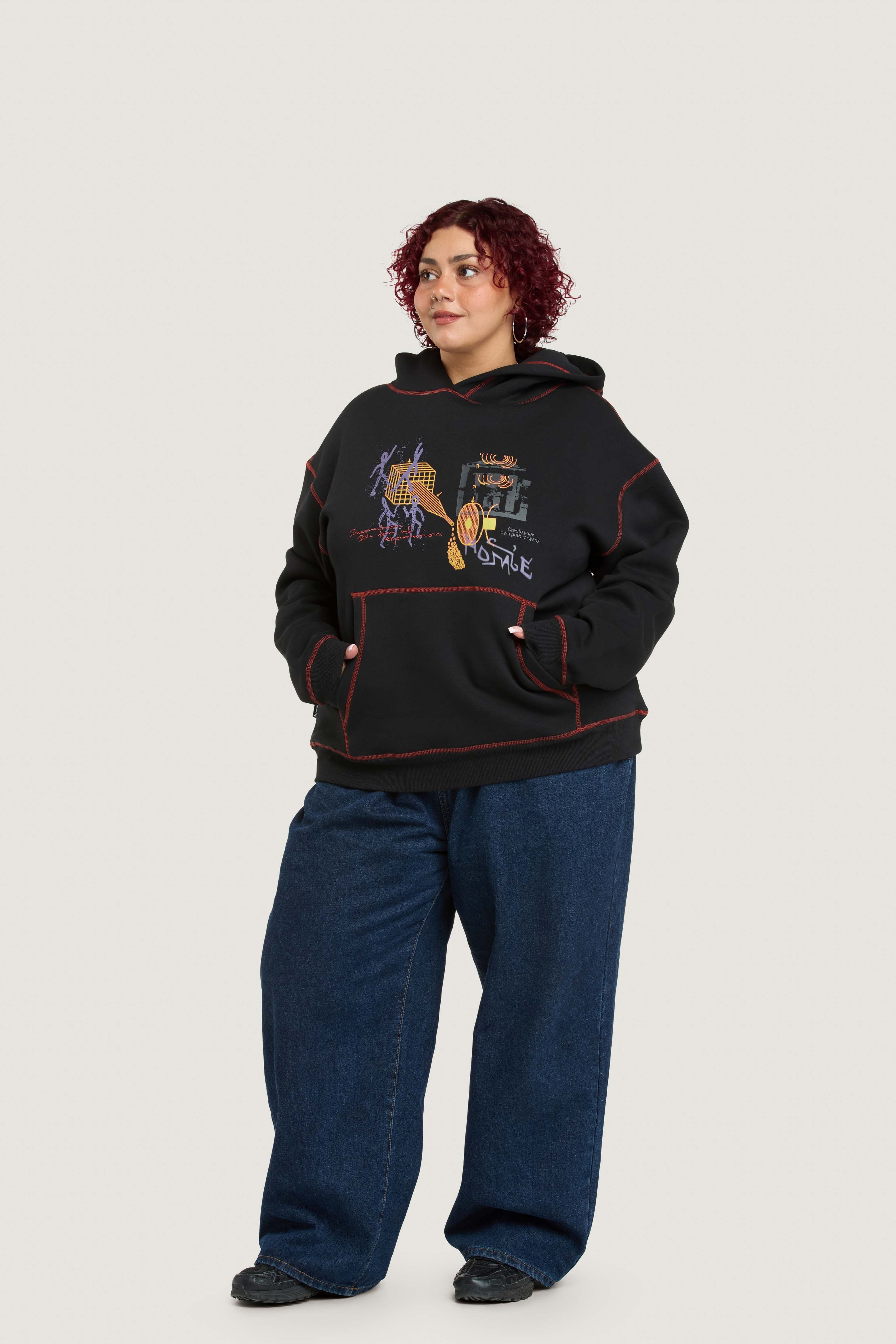Imagination Hoodie - Black - Image 3