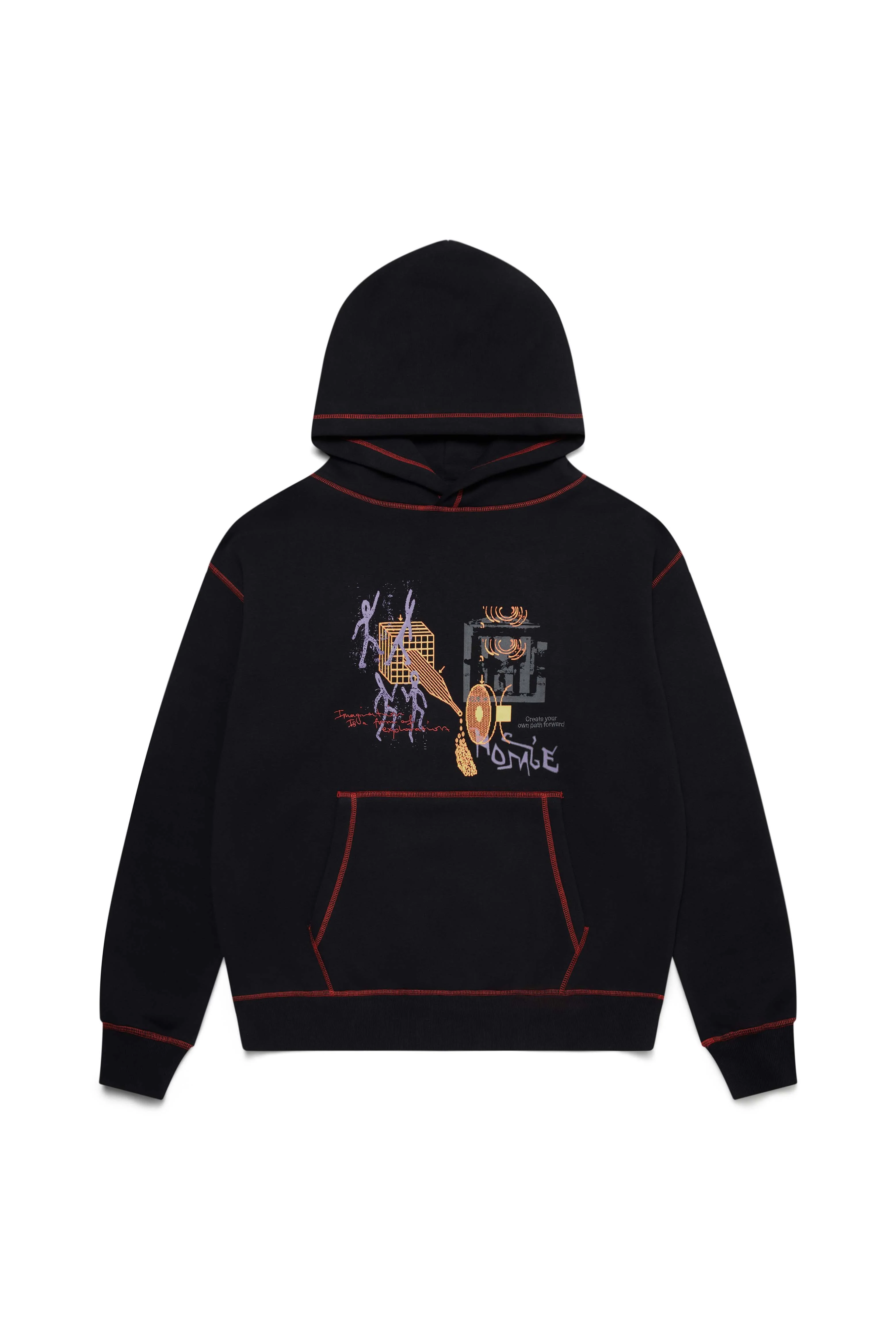Imagination Hoodie - Black - Image 4