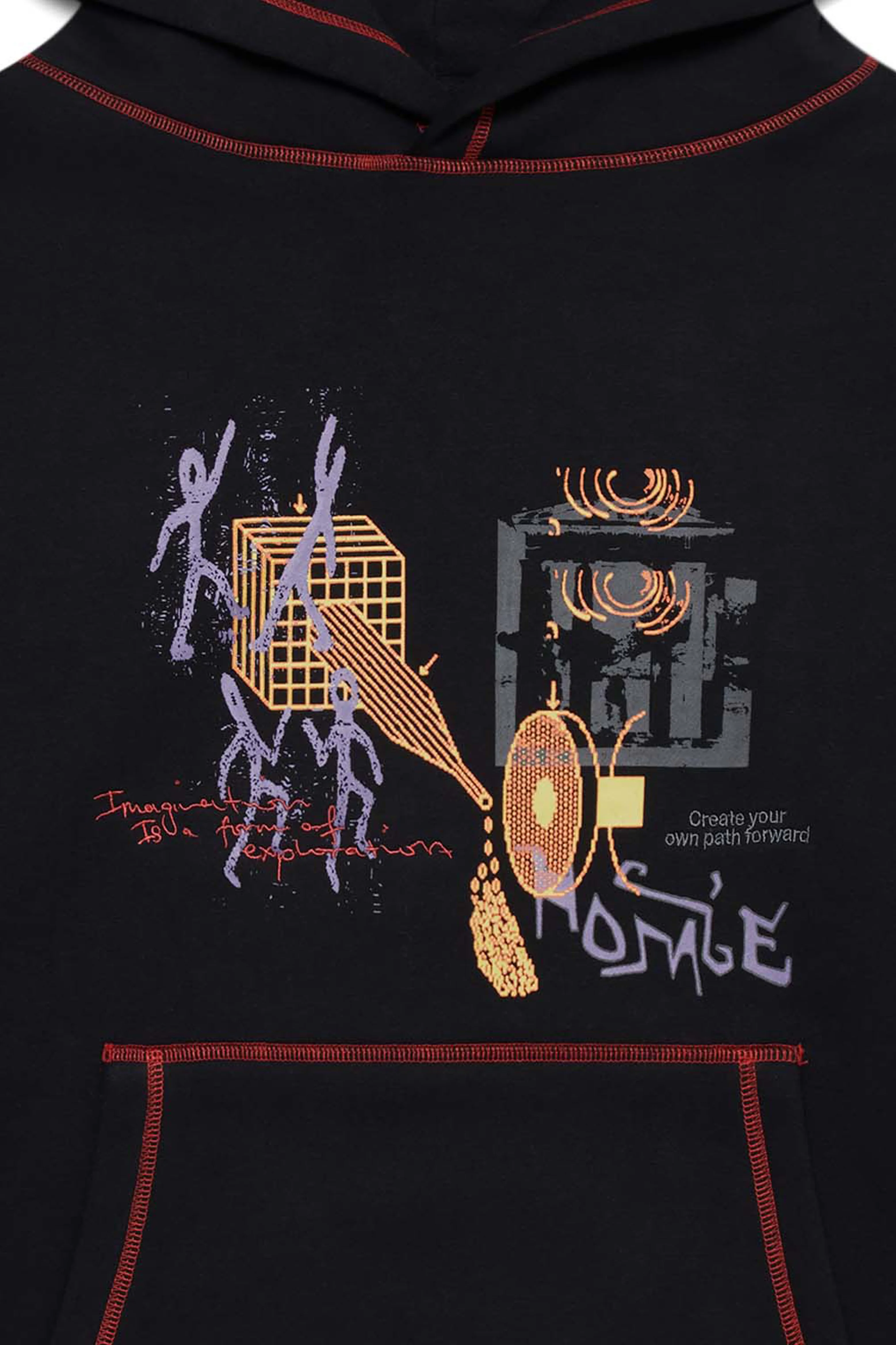 Imagination Hoodie - Black - Image 6