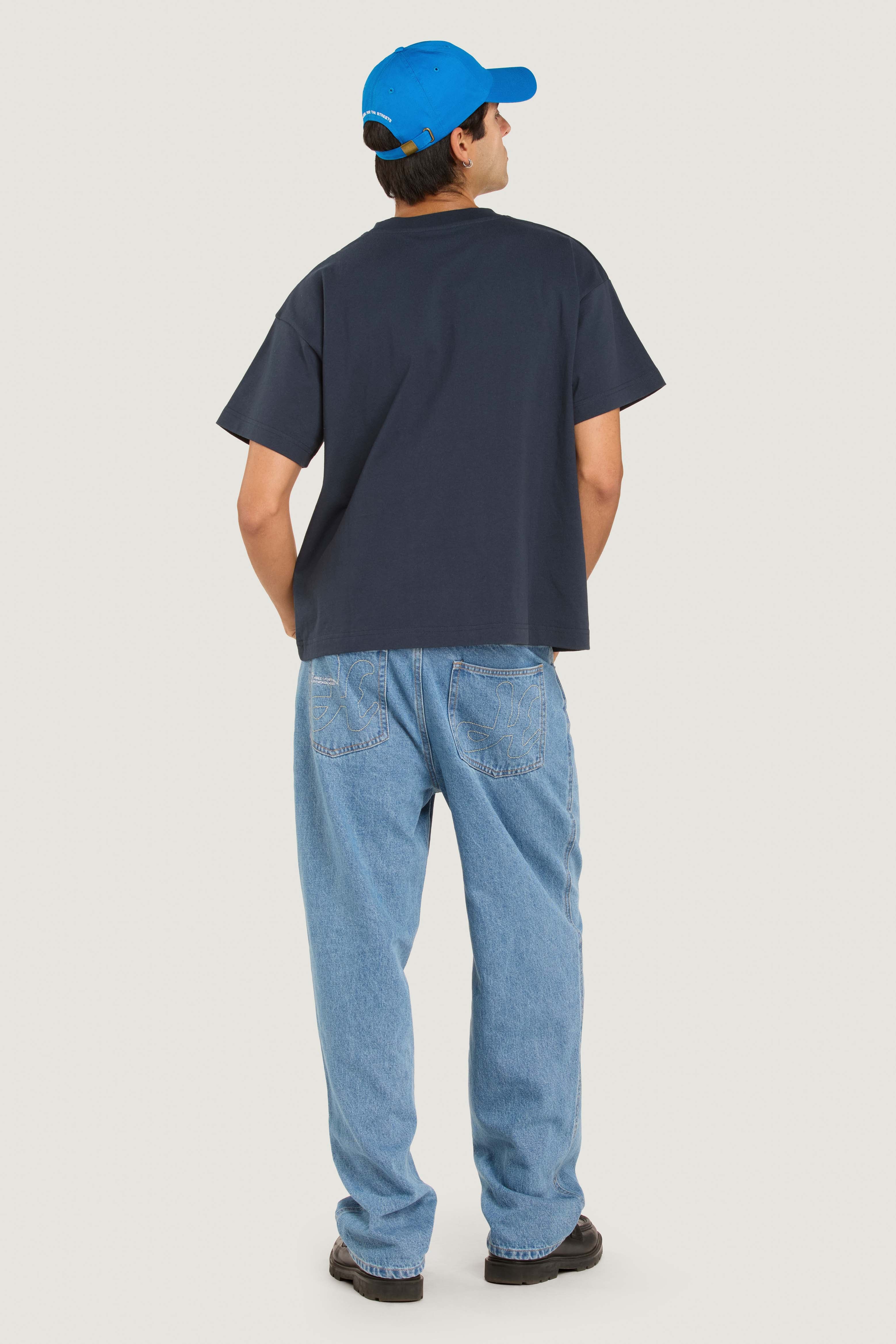 Monogram Dad Cap 2.0 - Blue - Image 3