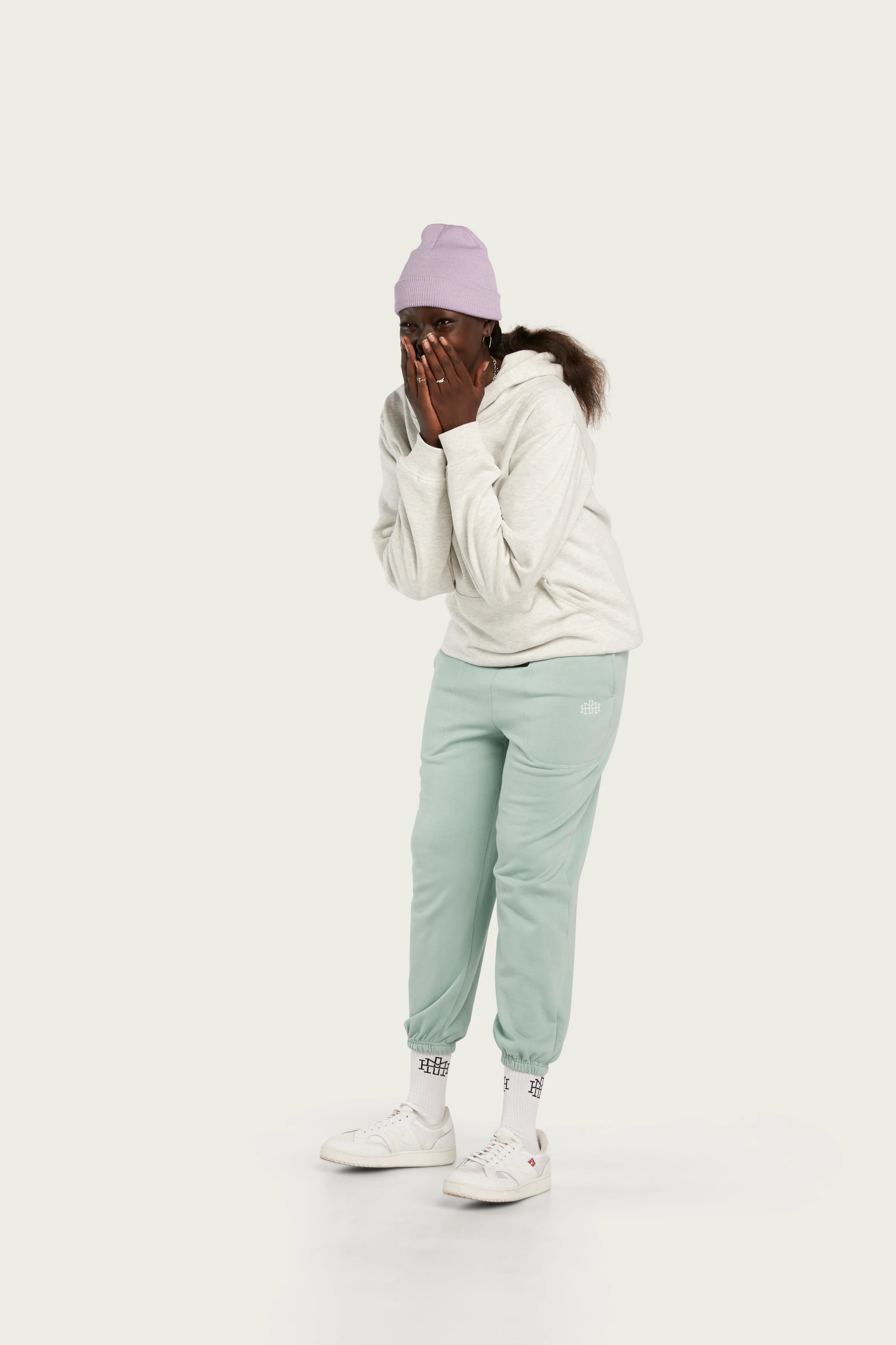 Monogram Hoodie - White Marle - Image 4