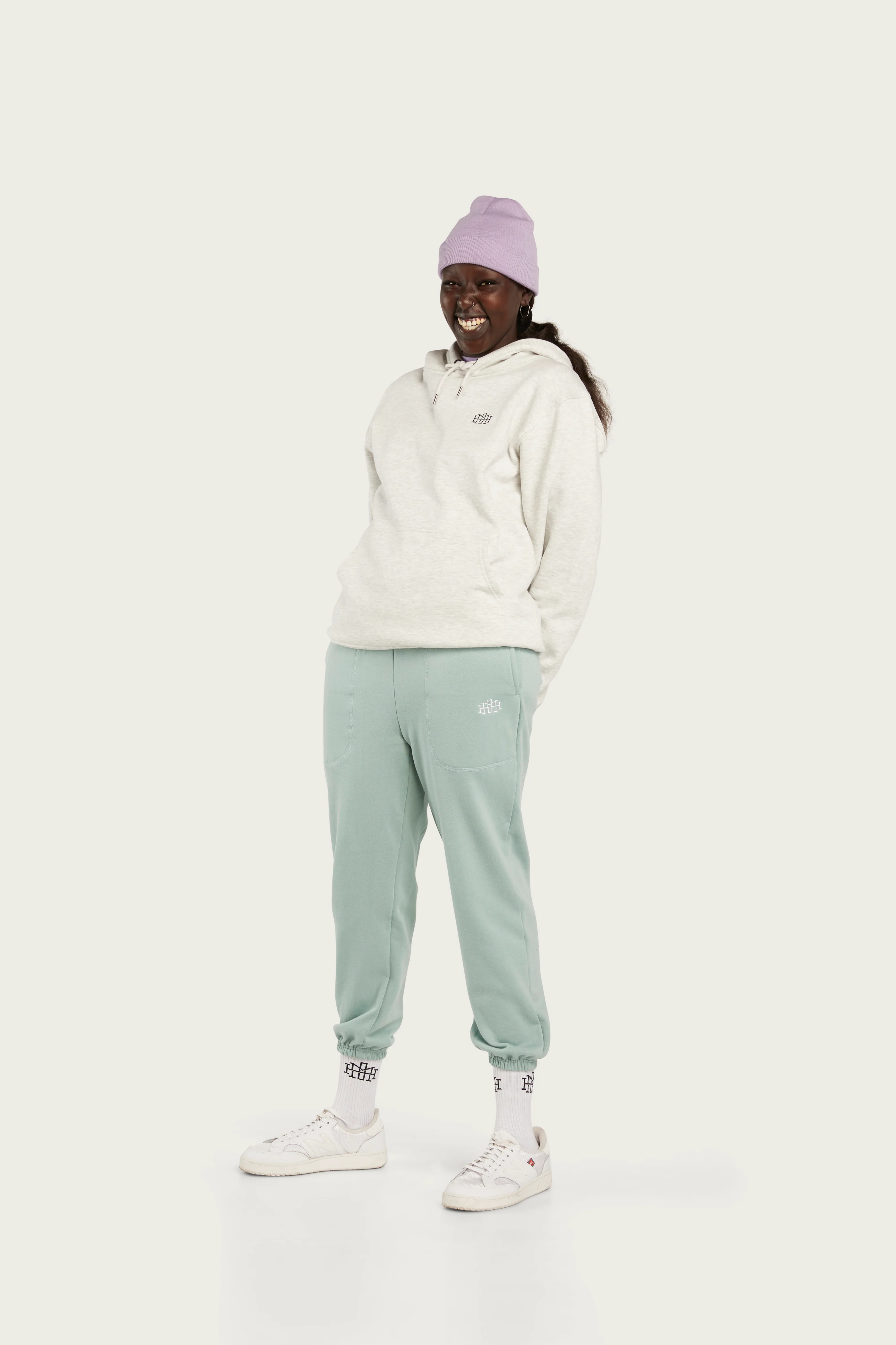 Monogram Hoodie - White Marle - Image 5