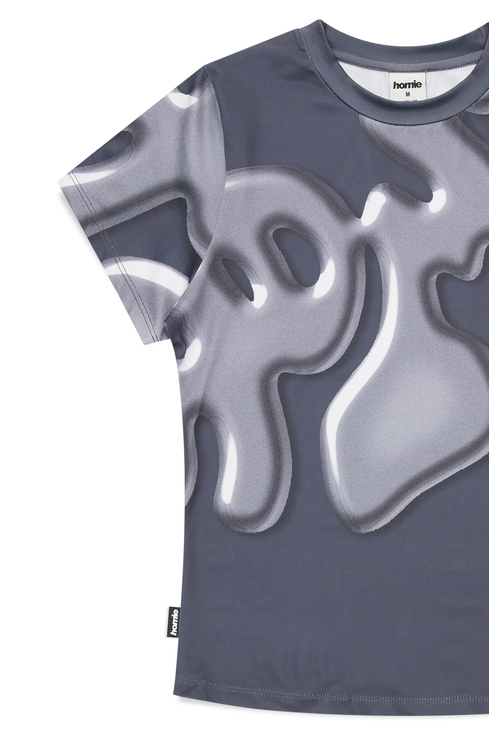 Ooze Baby Tee - Grey - Image 4