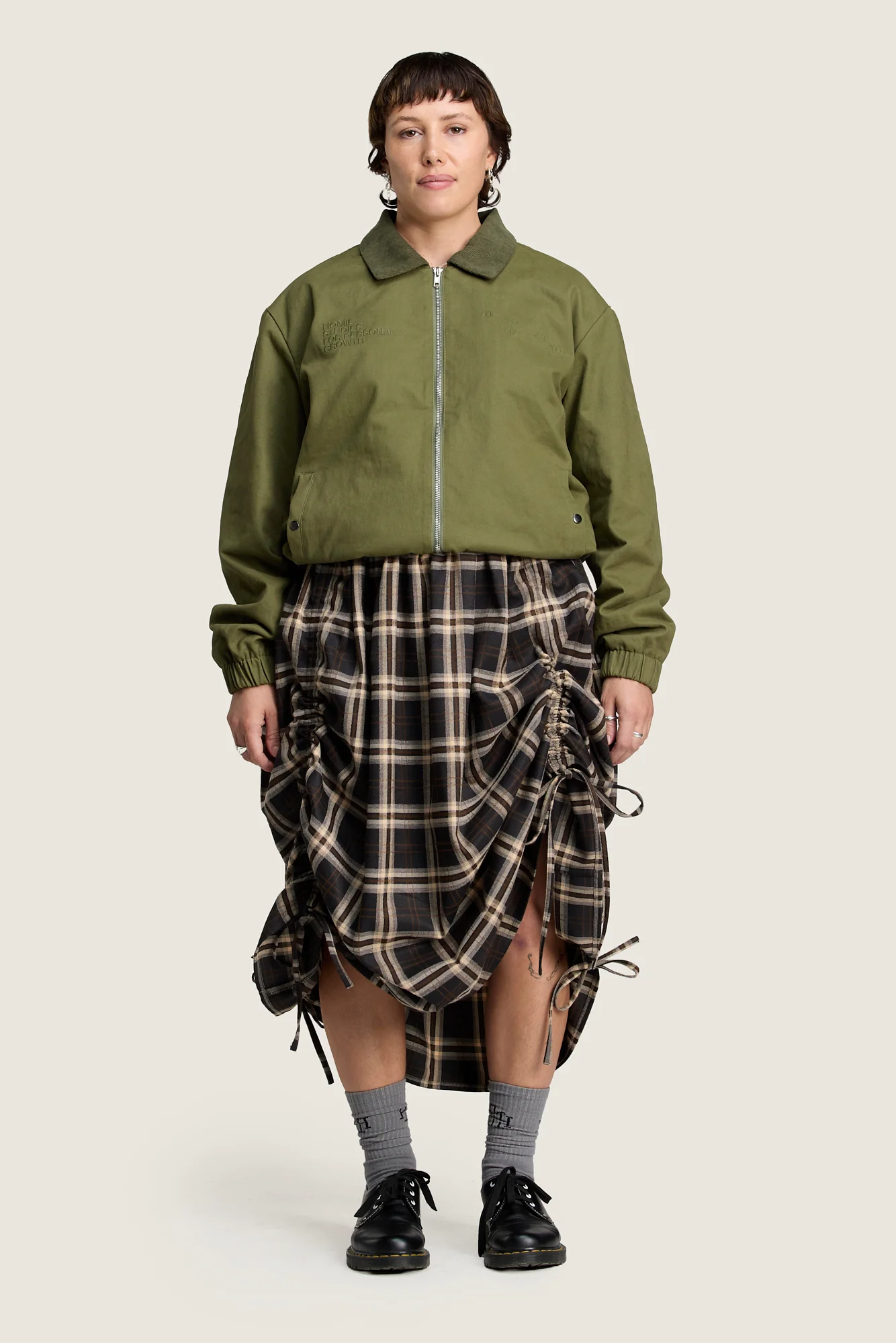 Personal Growth Reversible Jacket - Khaki - Image 10