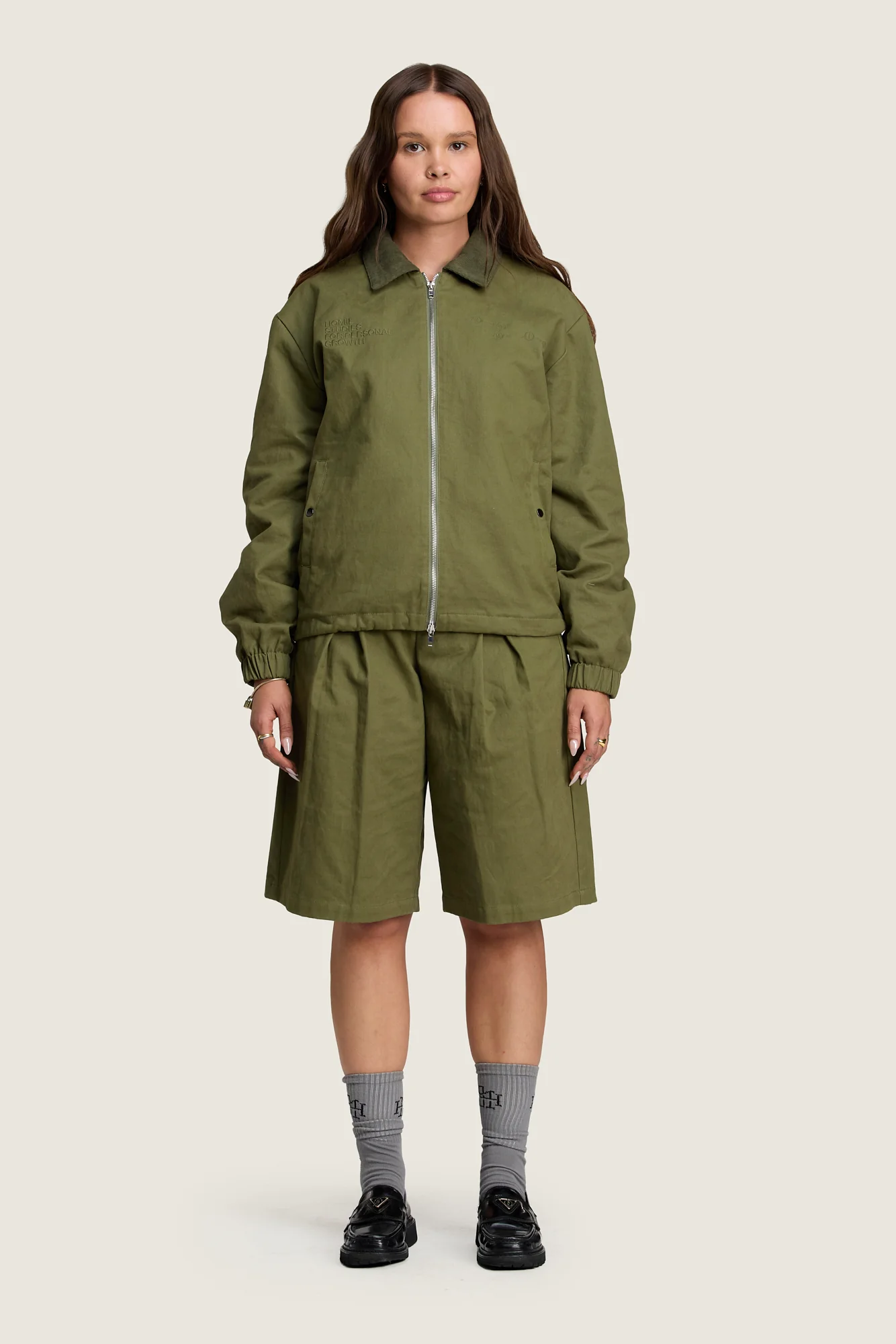 Personal Growth Reversible Jacket - Khaki - Image 4