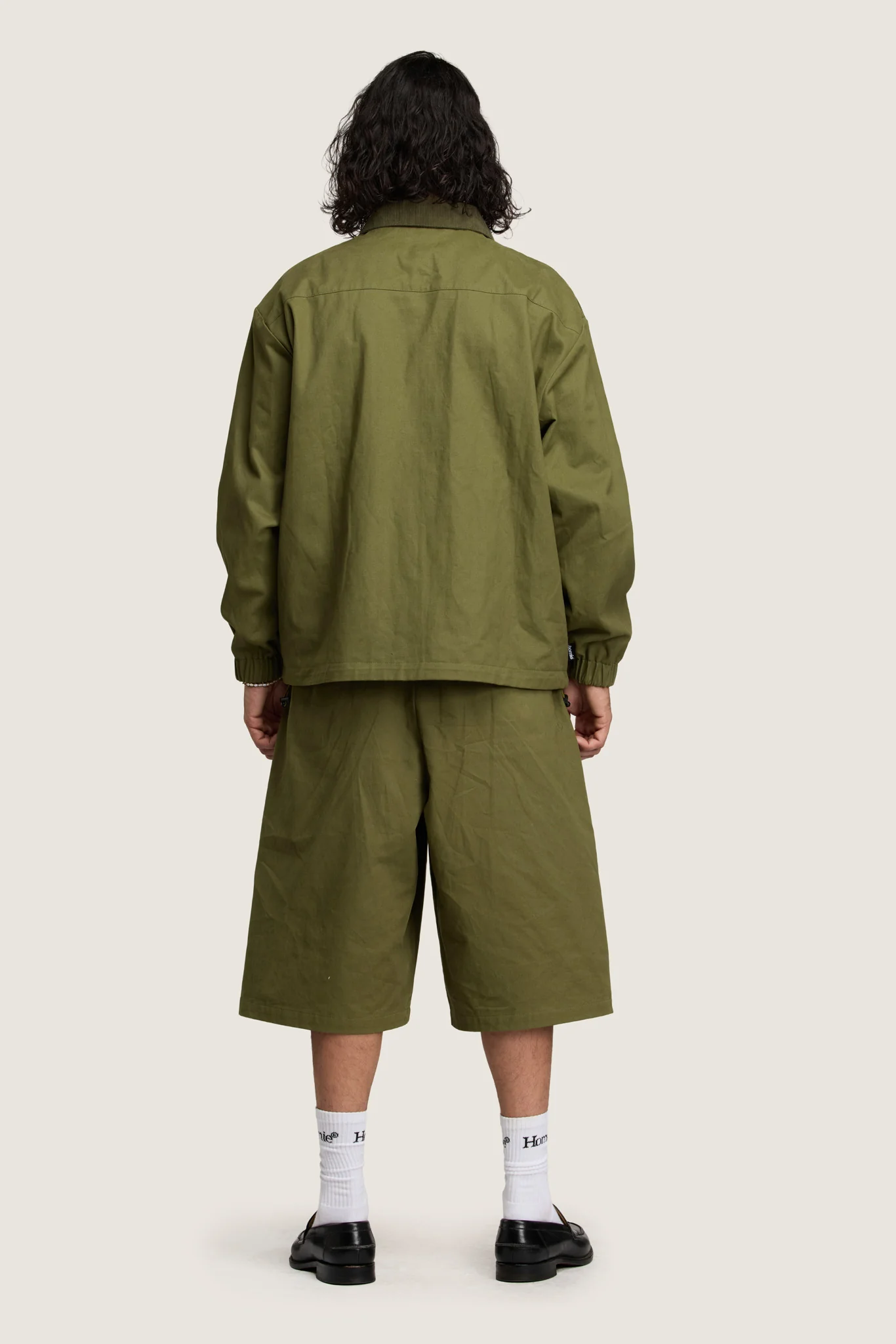 Personal Growth Longline Shorts - Khaki - Image 10
