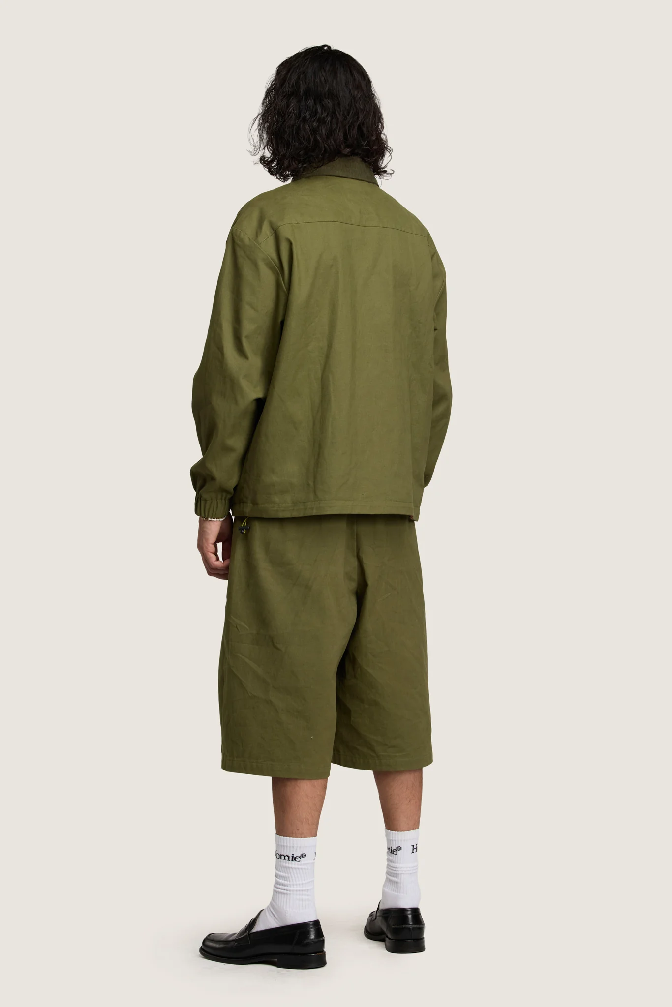 Personal Growth Longline Shorts - Khaki - Image 9