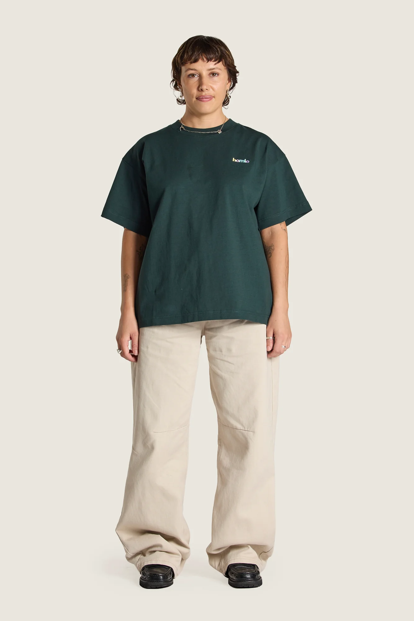 Rainbow Tee - Pine Green - Image 3