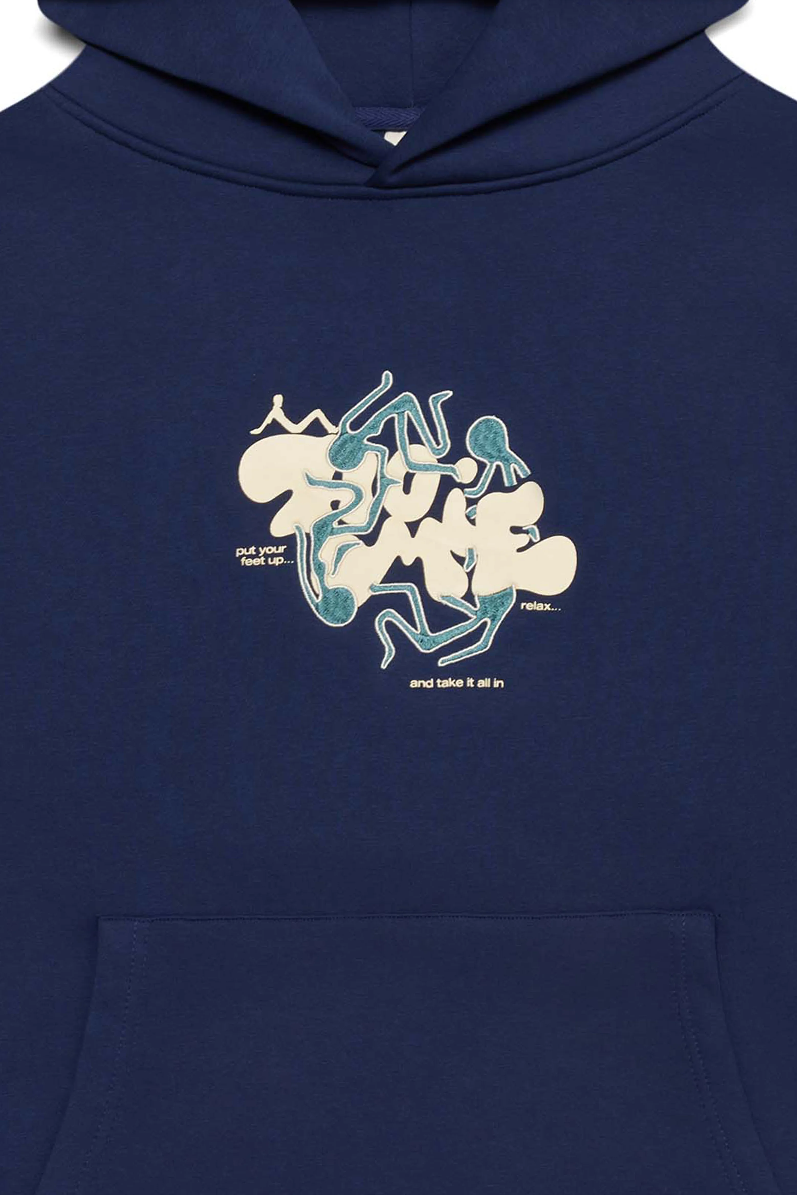 Relax Hoodie - Navy - Image 6