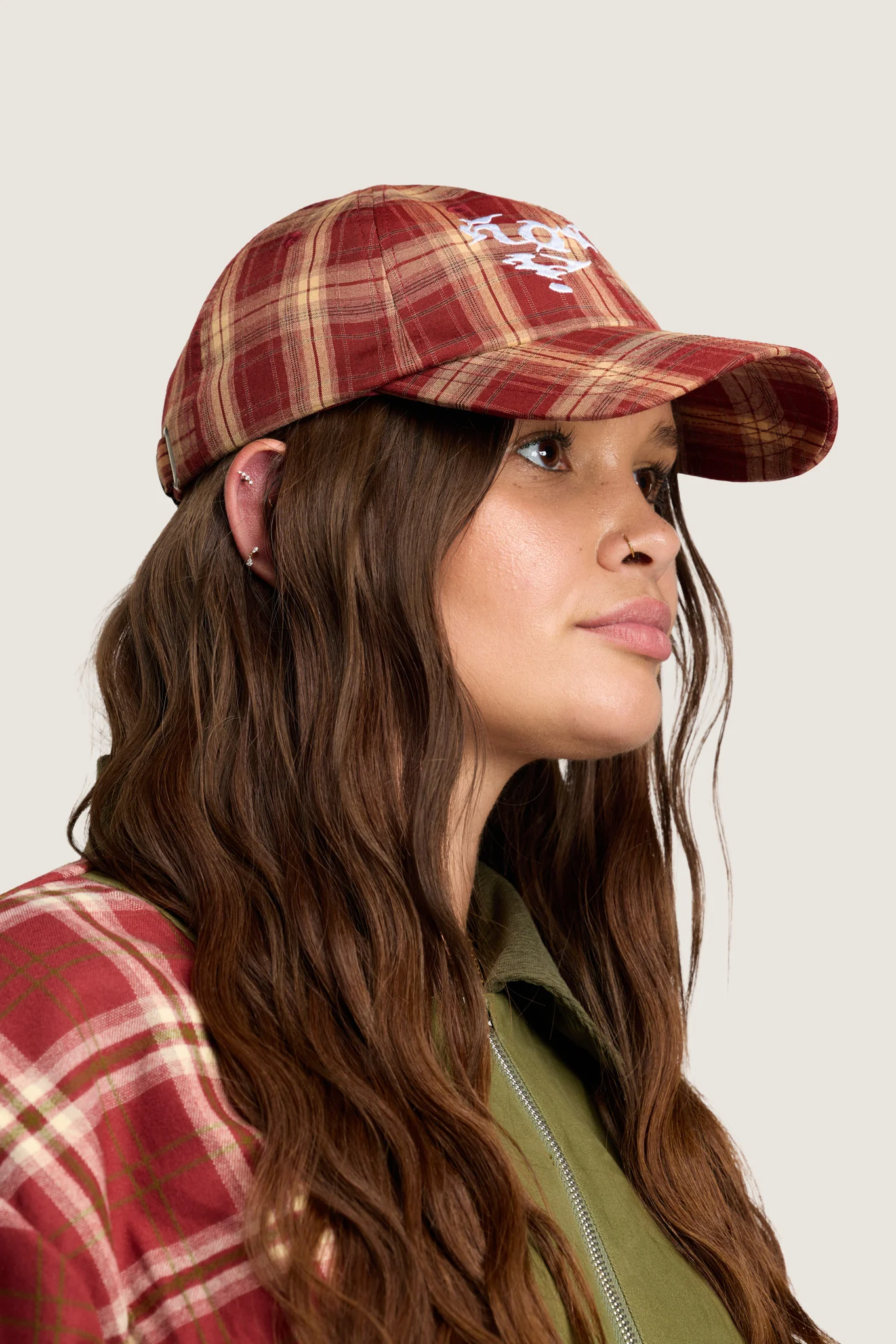 Shadow Tartan Dad Cap - Tartan - Image 4